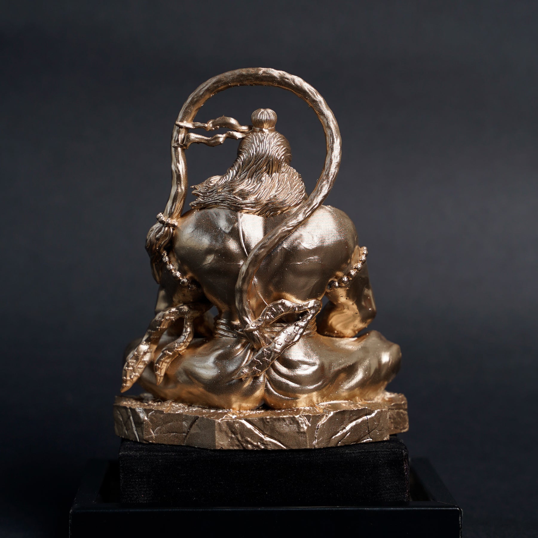 Pavan Sut Hanuman Ji — The Road Guardian | Matte Finish | Seated Blessing Idol for Car Dashboard