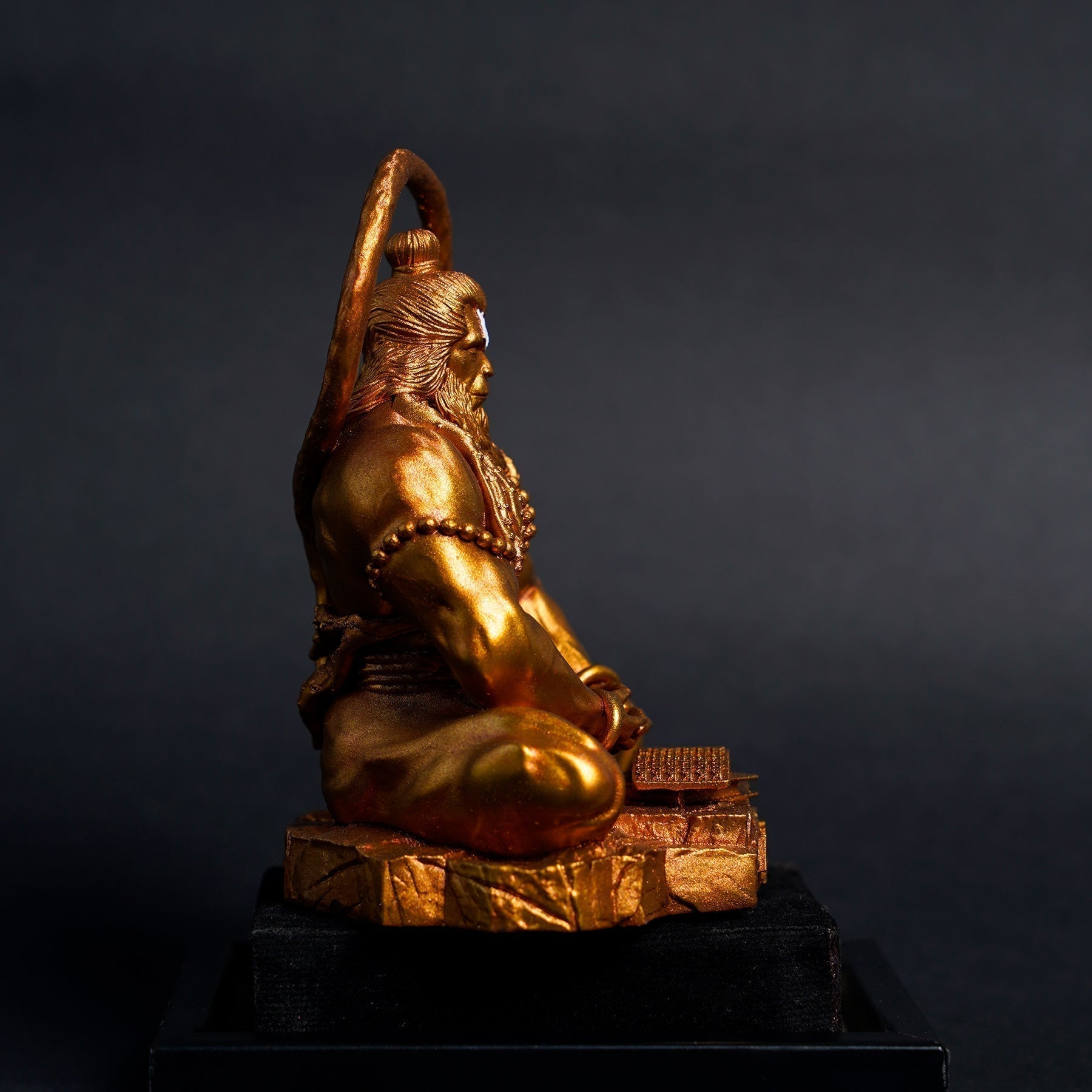 Pavan Sut Hanuman Ji — The Road Guardian | Matte Finish | Seated Blessing Idol for Car Dashboard