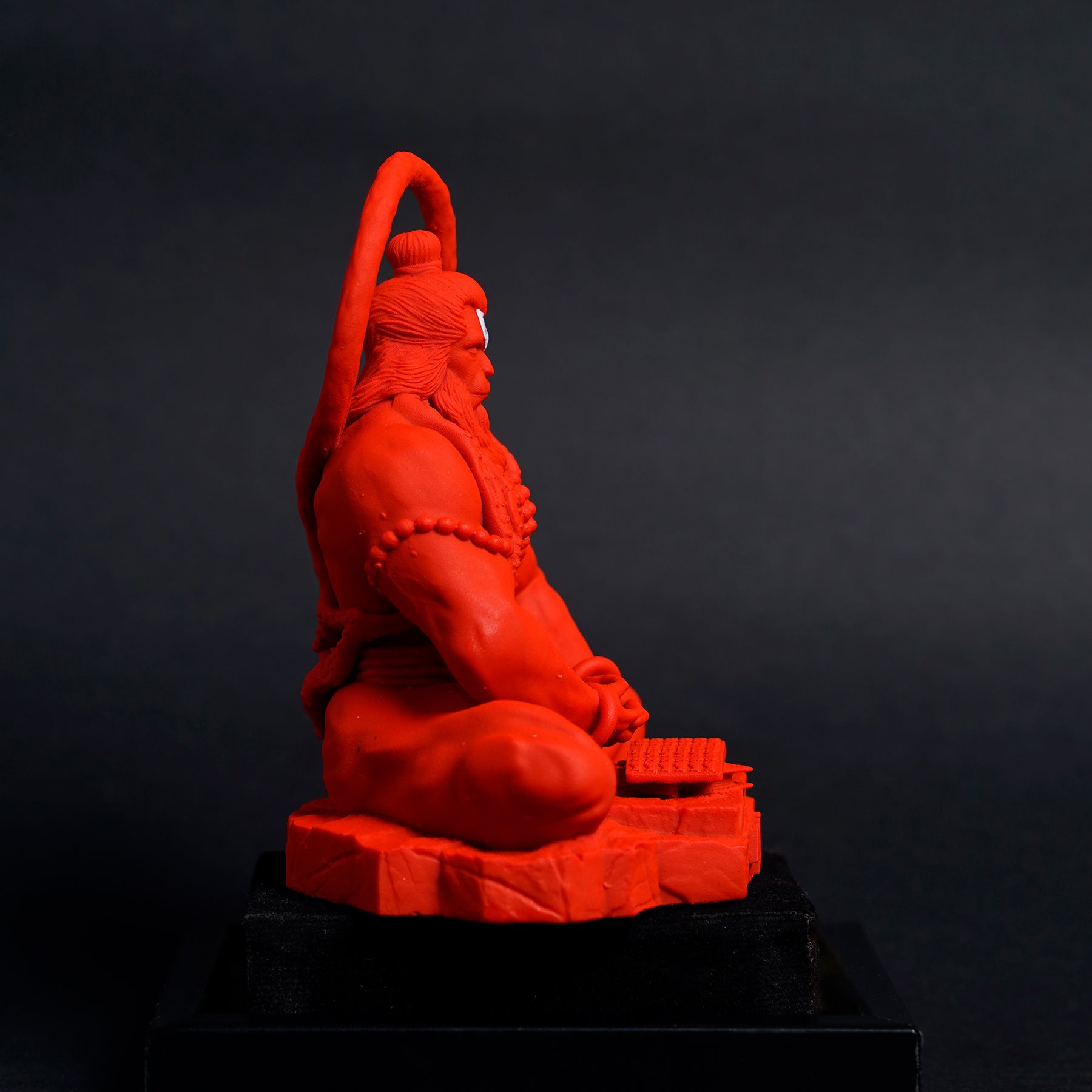 Pavan Sut Hanuman Ji — The Road Guardian | Matte Finish | Seated Blessing Idol for Car Dashboard