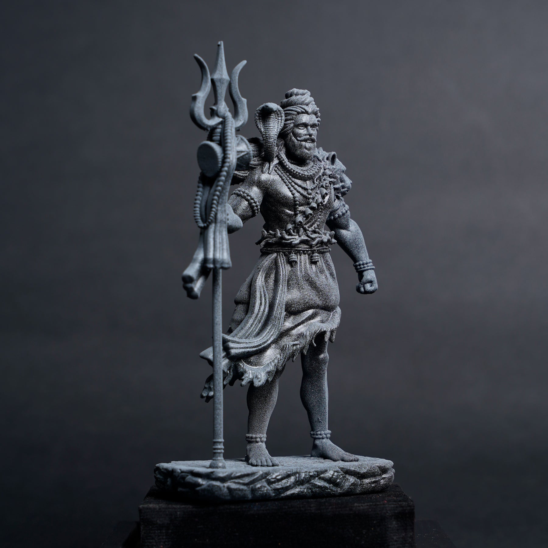Shiva โ The Protector | Standing Mahadev Idol for Car Dashboard | Khakhi