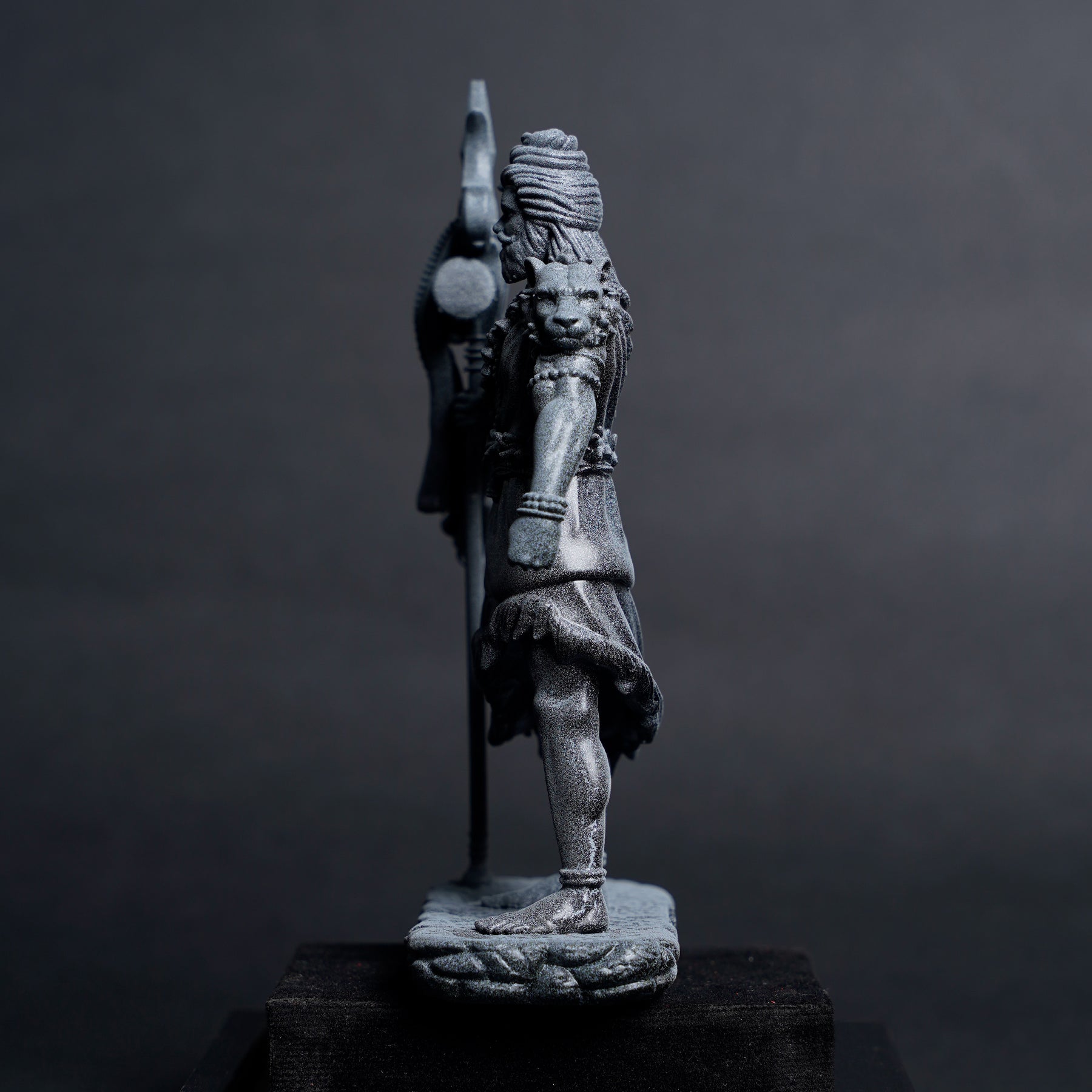 Shiva — The Protector | Standing Mahadev Idol for Car Dashboard | Blue