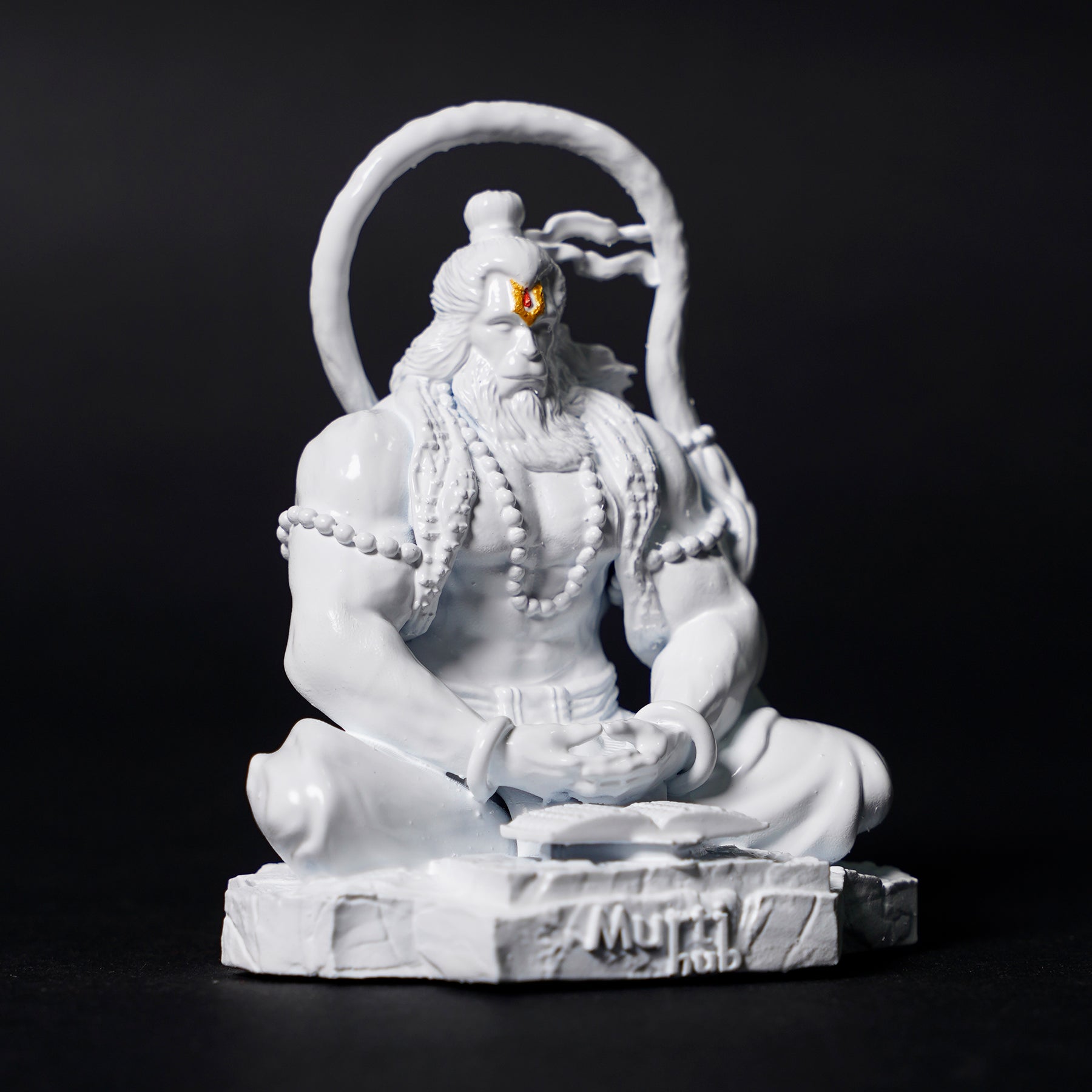 Pavan Sut Hanuman Ji — The Road Guardian | Copper Gold Finish | Car Dashboard Idol