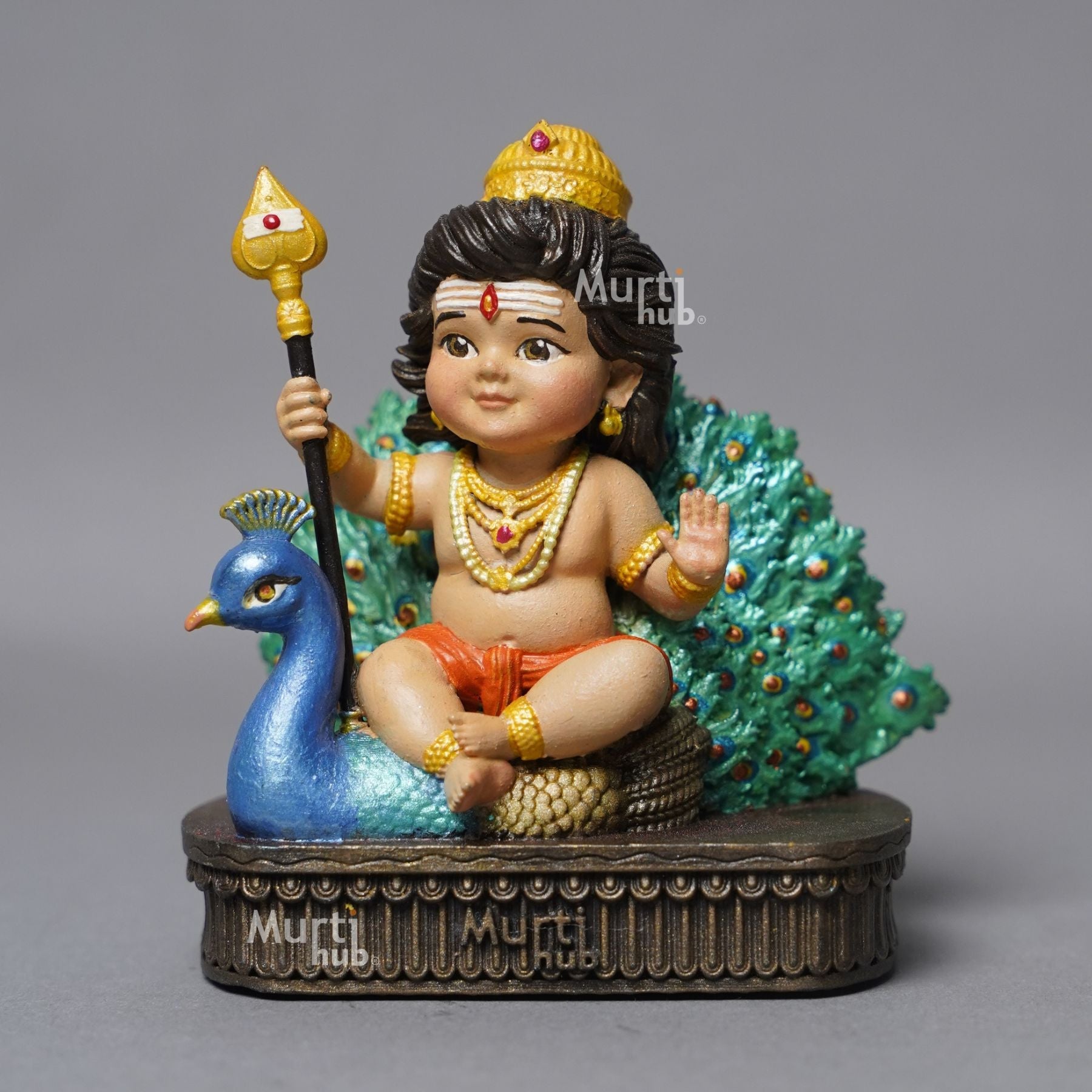 Baal Murugan β The Divine Protector Hand Painted