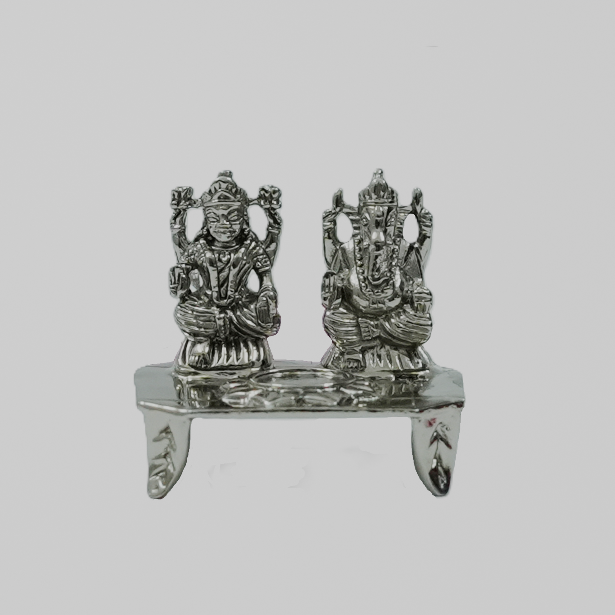 Lakshmi Ganesha Idol Set – Handcrafted Prosperity & Wisdom Murti for Pooja & Gifting