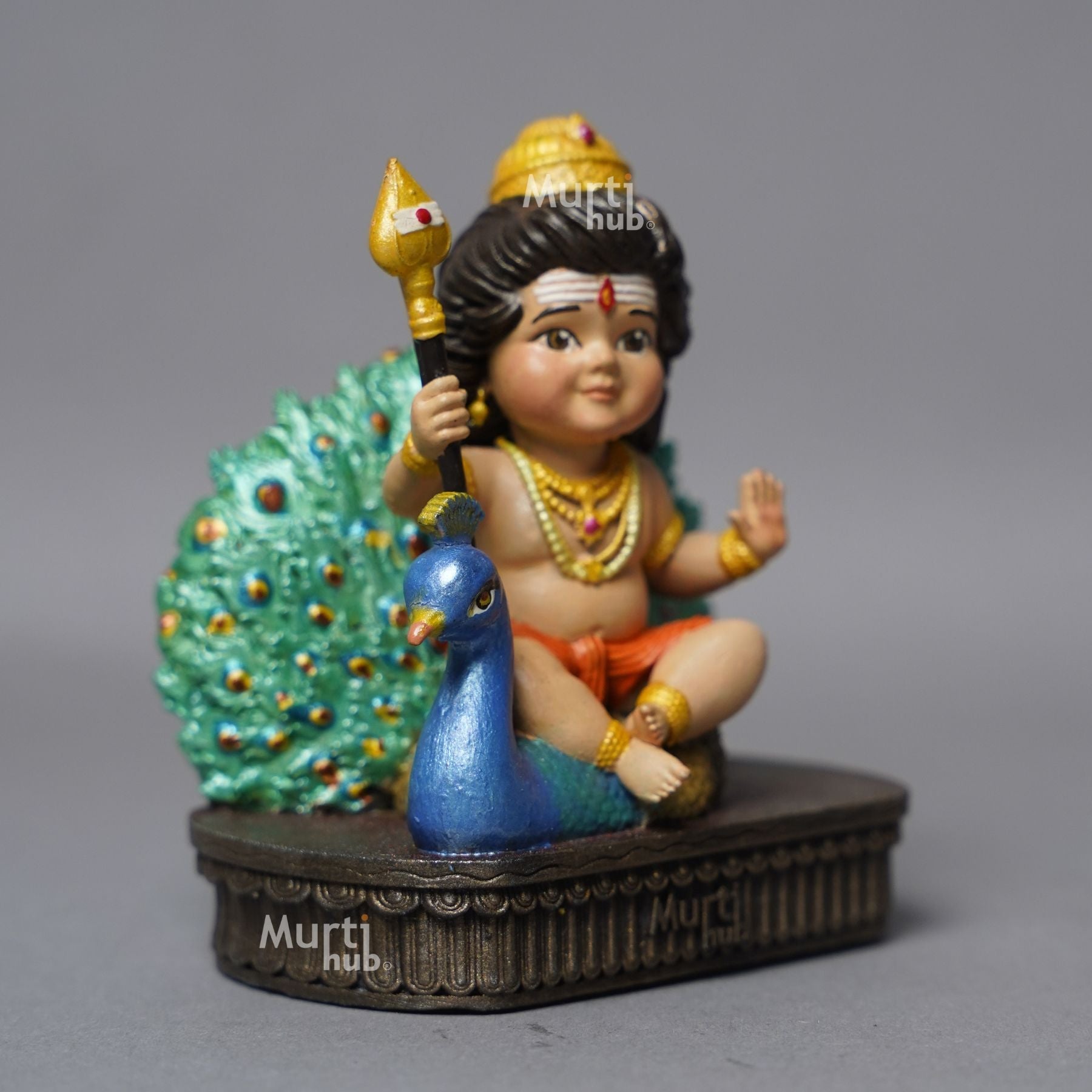 Baal Murugan β The Divine Protector Hand Painted