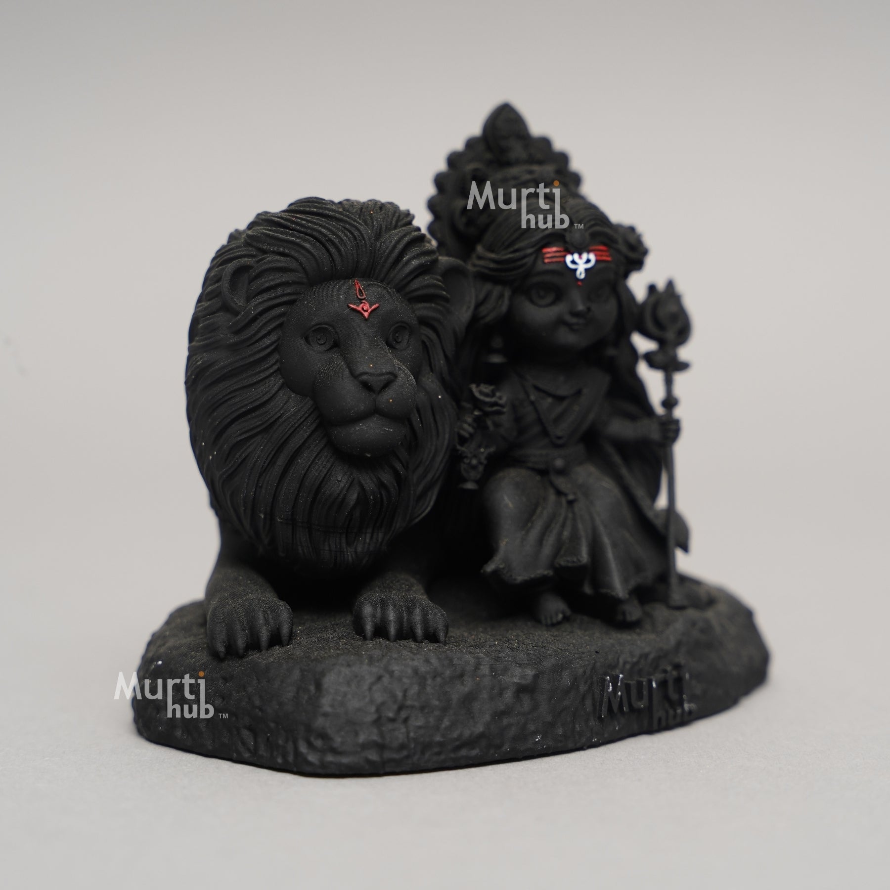 Baal Durga Maa with Lion – Car Dashboard Idol
