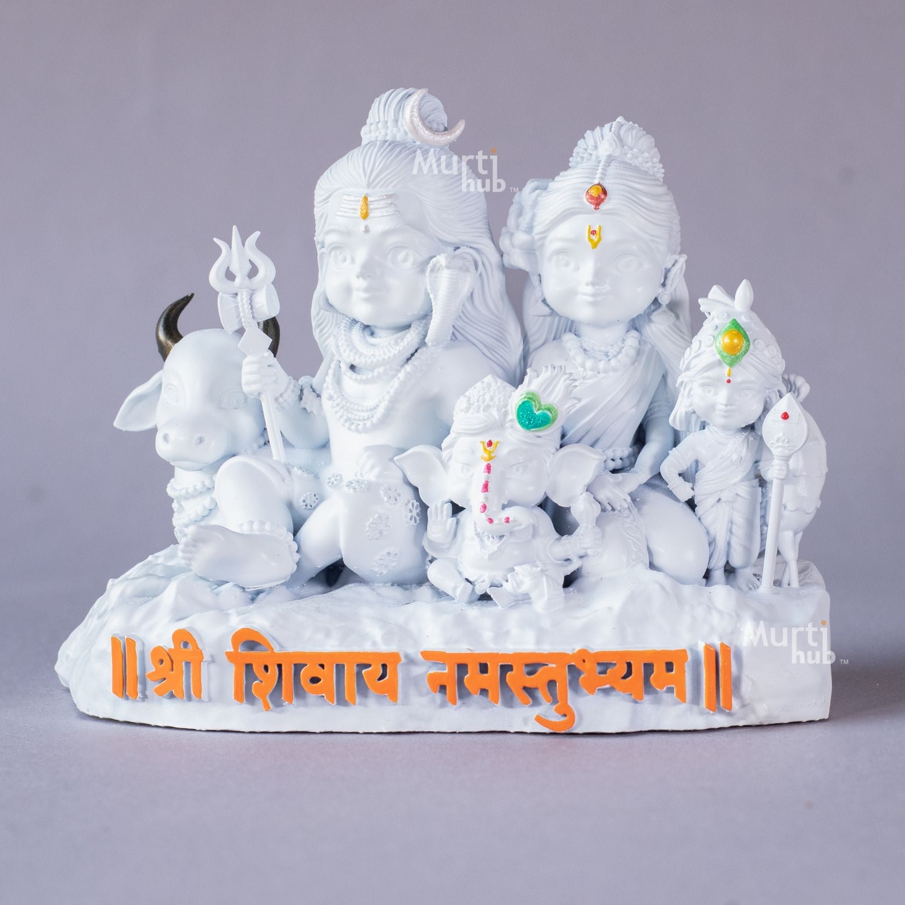 Shiv Parivar — Divine Harmony | Shiva, Parvati, Ganesha, Kartikeya & Nandi | Car Dashboard