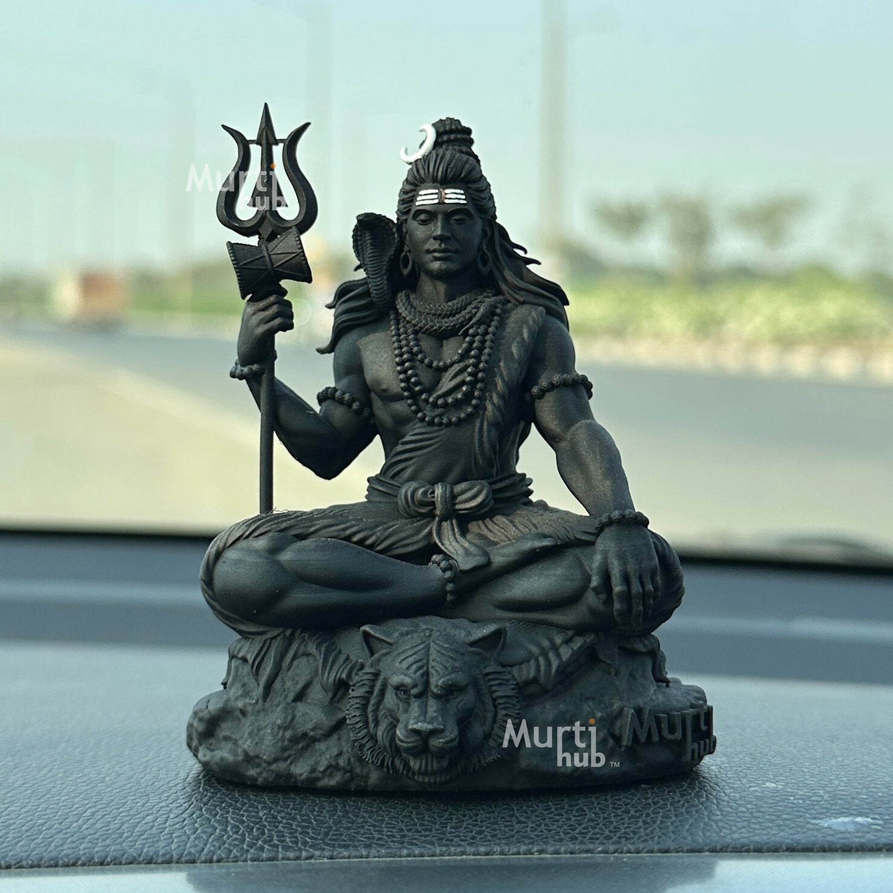Bholenath Shiva — The Calm Protector | Hand-Finished Idol for Car, Desk & Altar