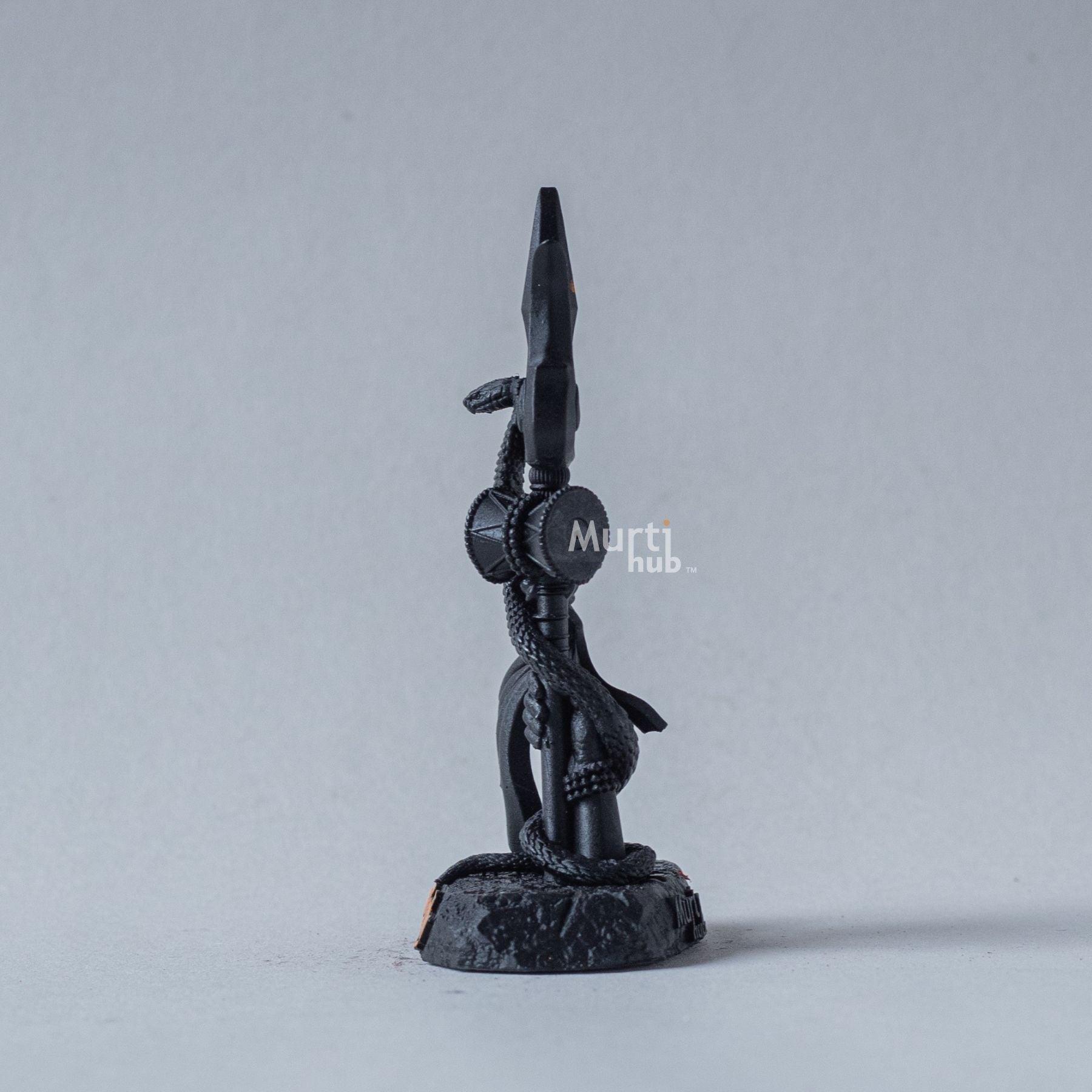 Shiva's Trishul Damru — Om Namah Shivay | Hand-Painted Resin Idol for Car Dashboard