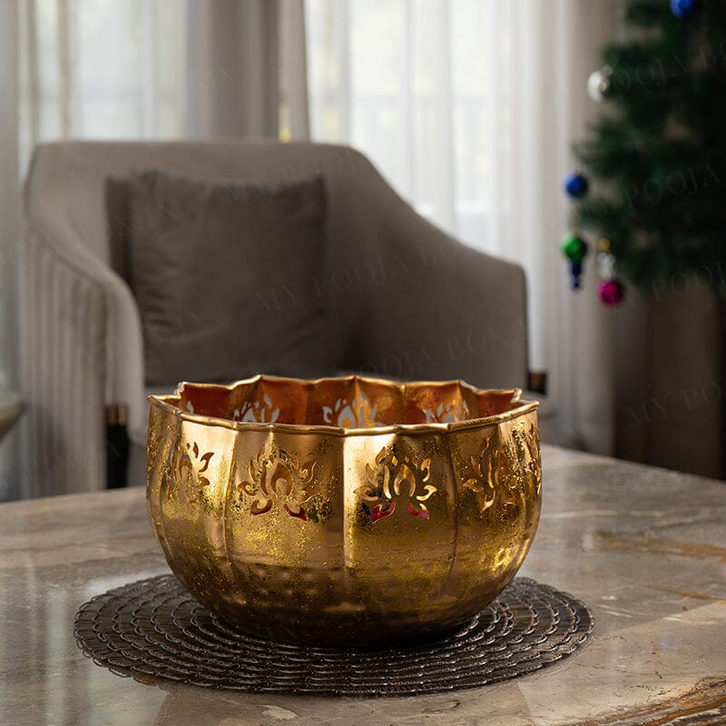 Shiny Gold Lotus Urli