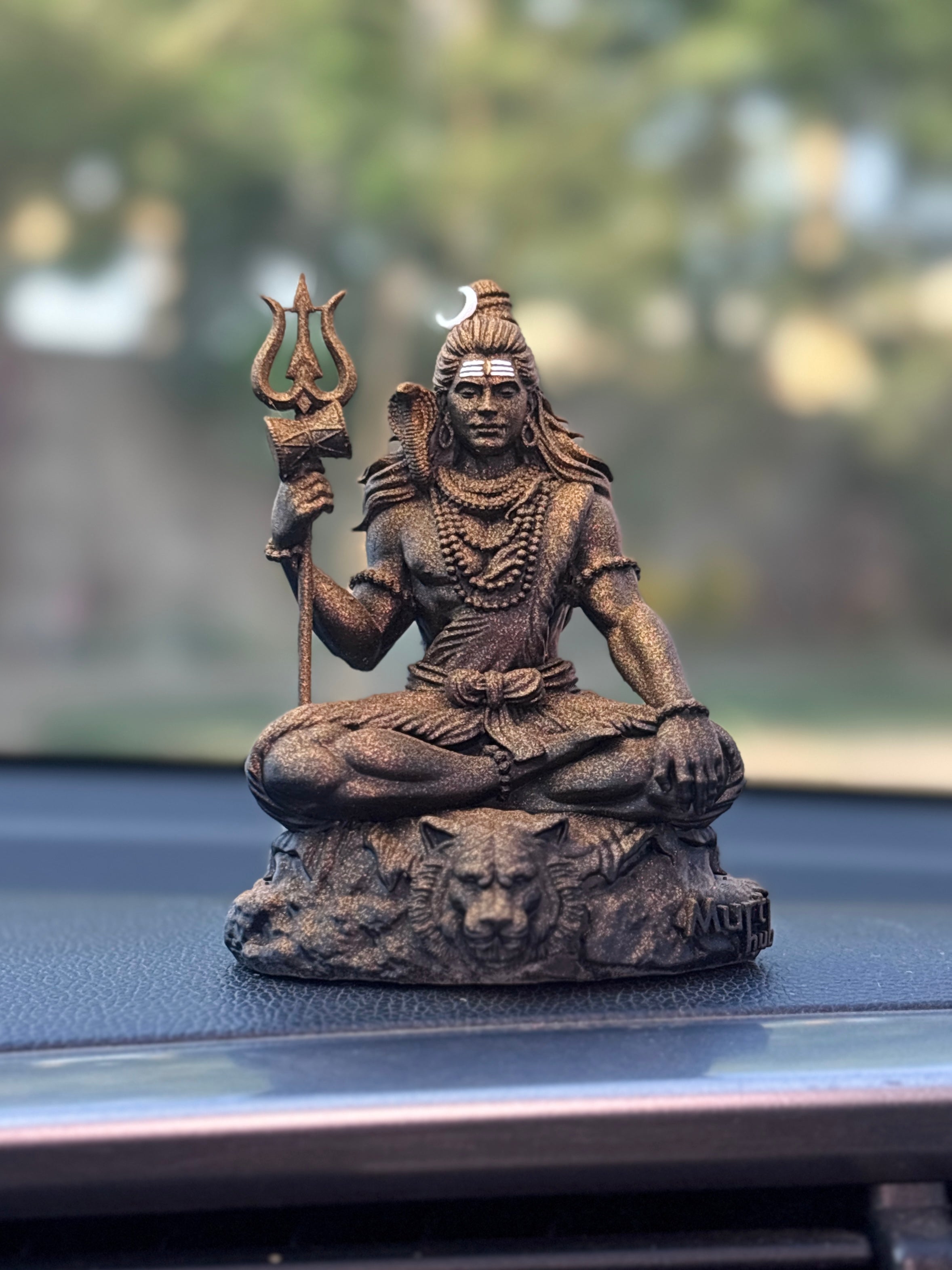 Bholenath Shiva — The Calm Protector | Hand-Finished Idol for Car, Desk & Altar