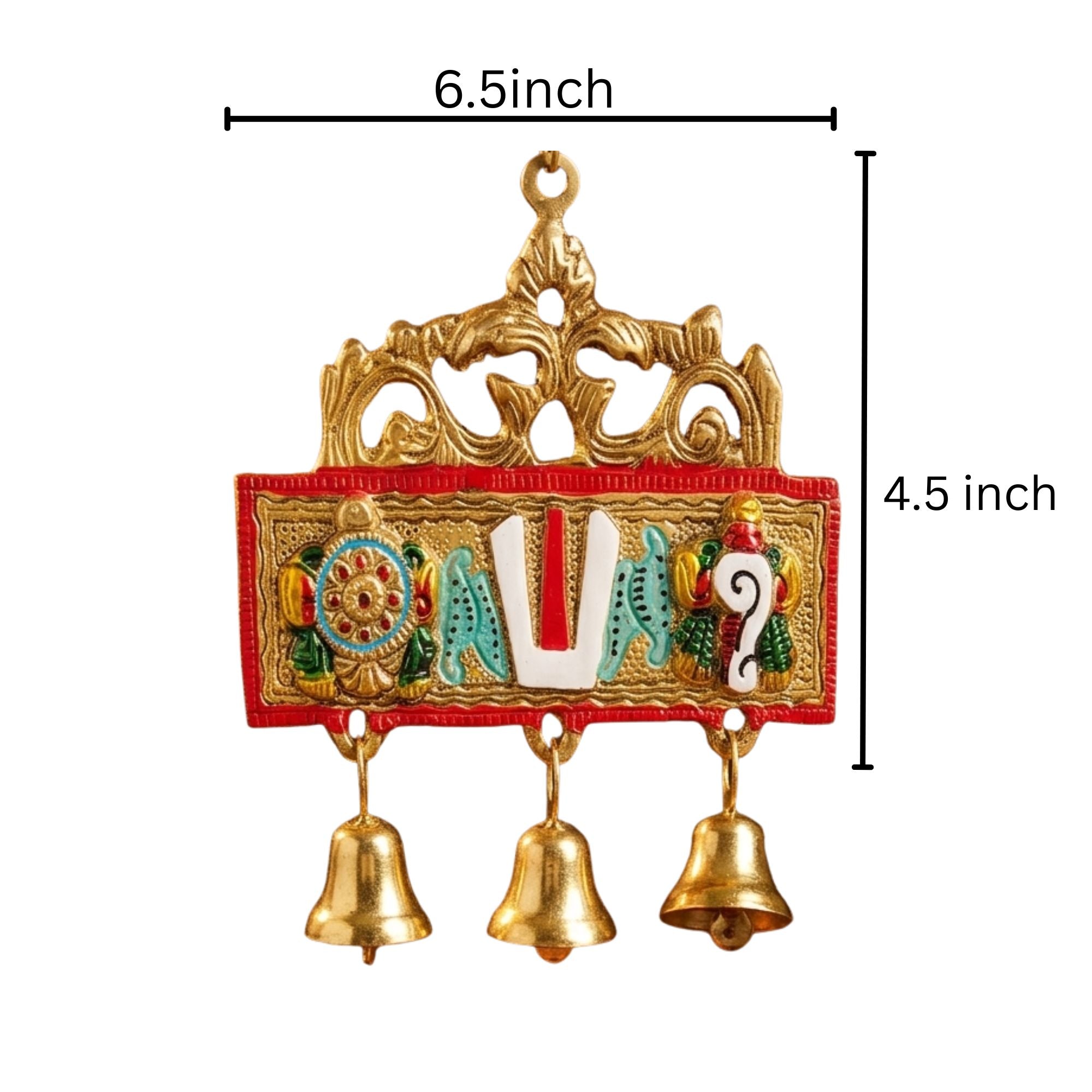 Tirupati Balaji Door Hanging with Narsingh Kirtimukh β Home Entrance Vastu Decor