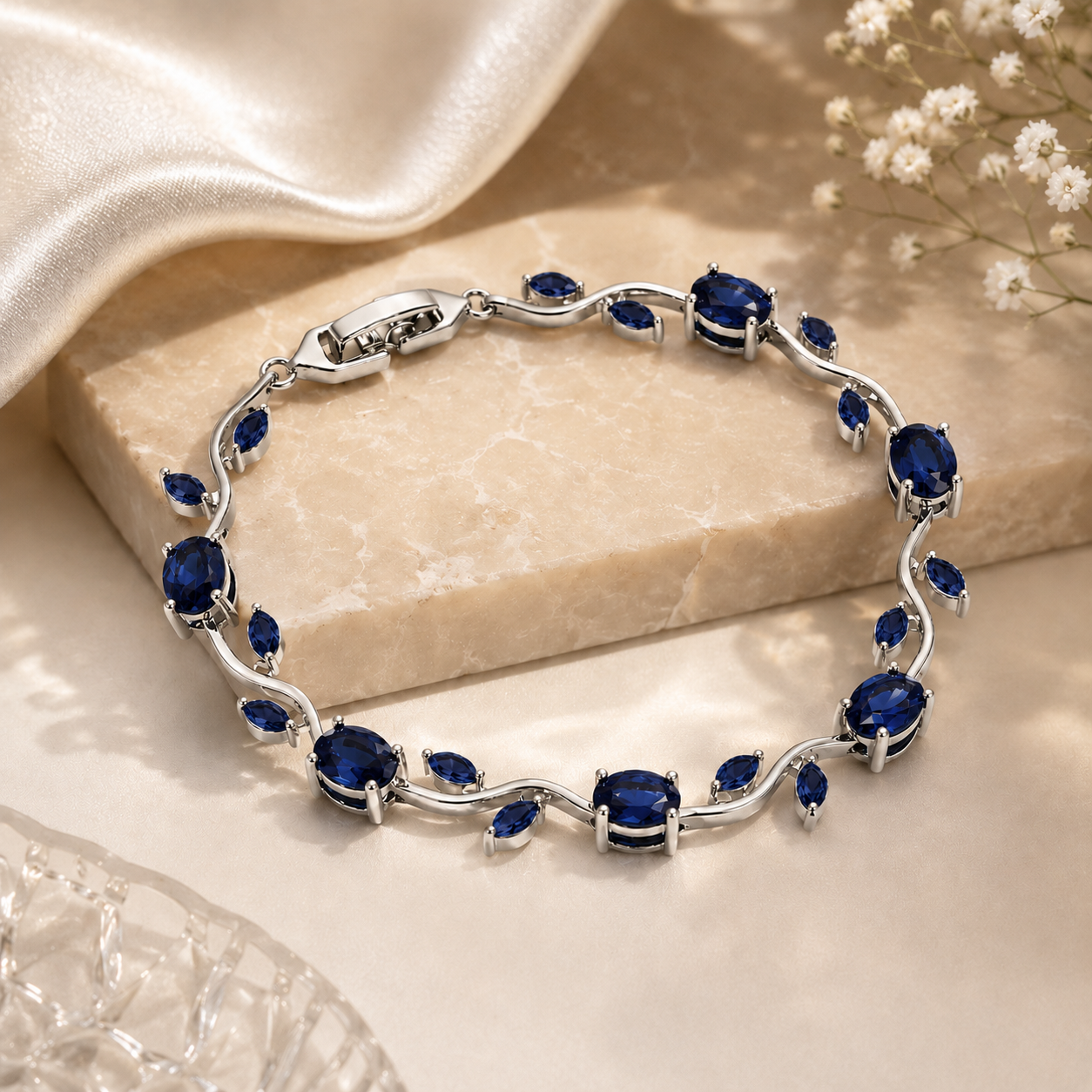 Blue Tulip Bracelet