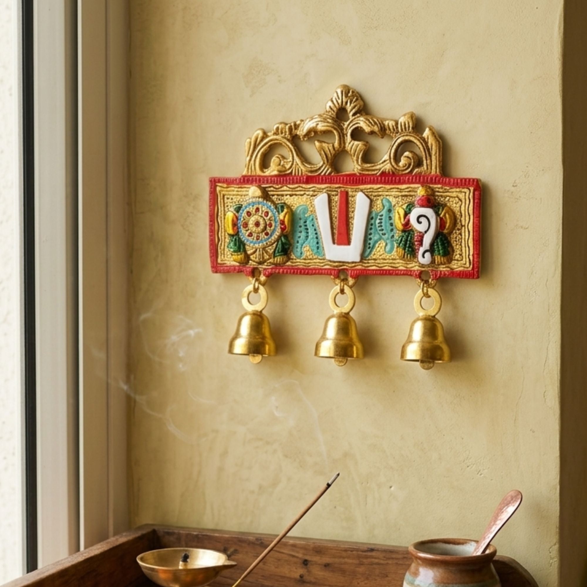 Tirupati Balaji Door Hanging with Narsingh Kirtimukh β Home Entrance Vastu Decor