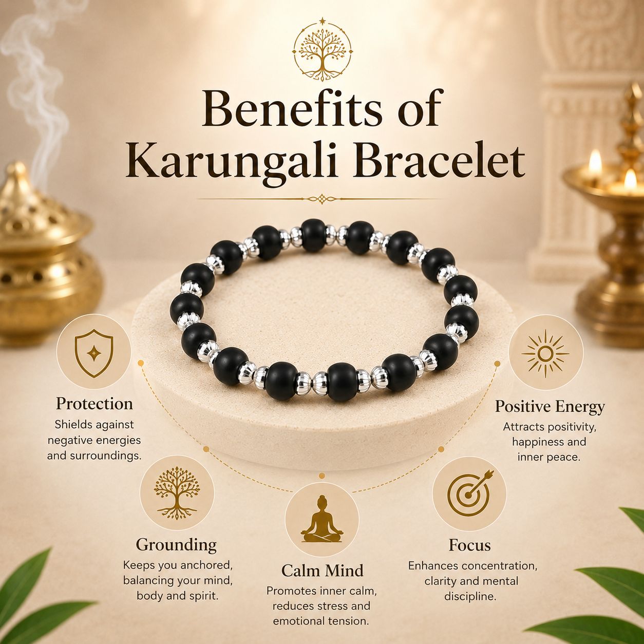 Karungali Bracelet – Sacred Protection & Positive Energy