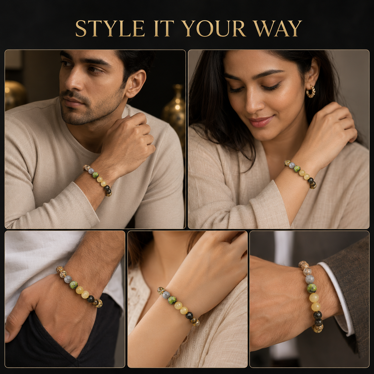 Ruling Number 3 | Crystal Bracelet | Numerology Bracelet - 8mm