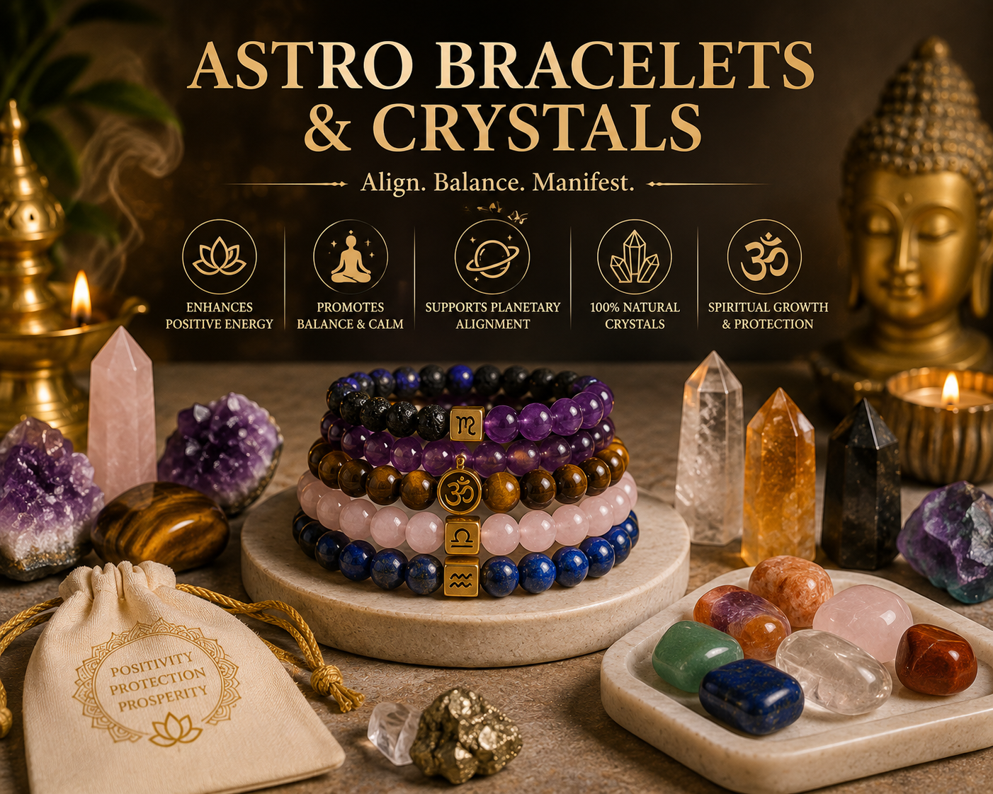 Astro Bracelets & Crystals