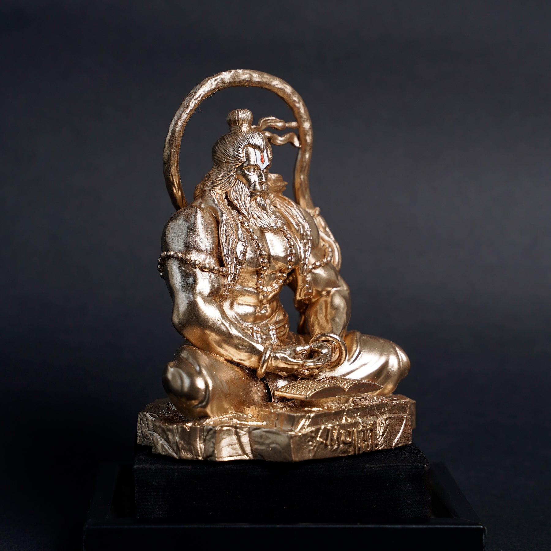 Pavan Sut Hanuman Ji — The Road Guardian | Sacred Orange Finish | Car Dashboard Idol