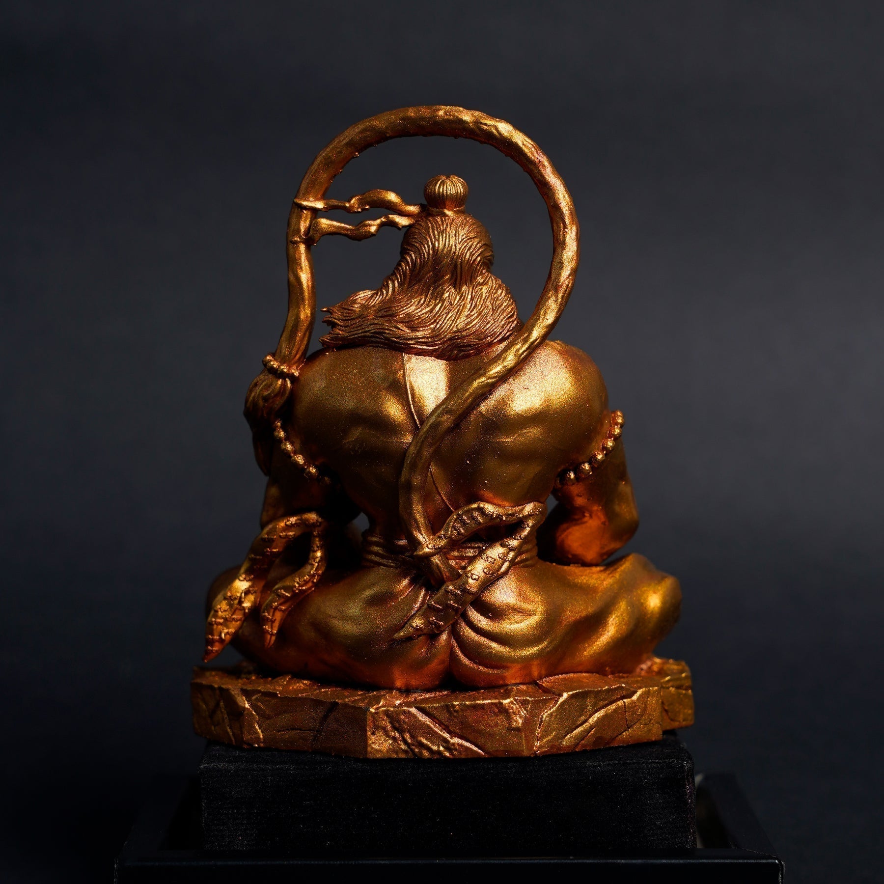 Pavan Sut Hanuman Ji — The Road Guardian | Matte Finish | Seated Blessing Idol for Car Dashboard
