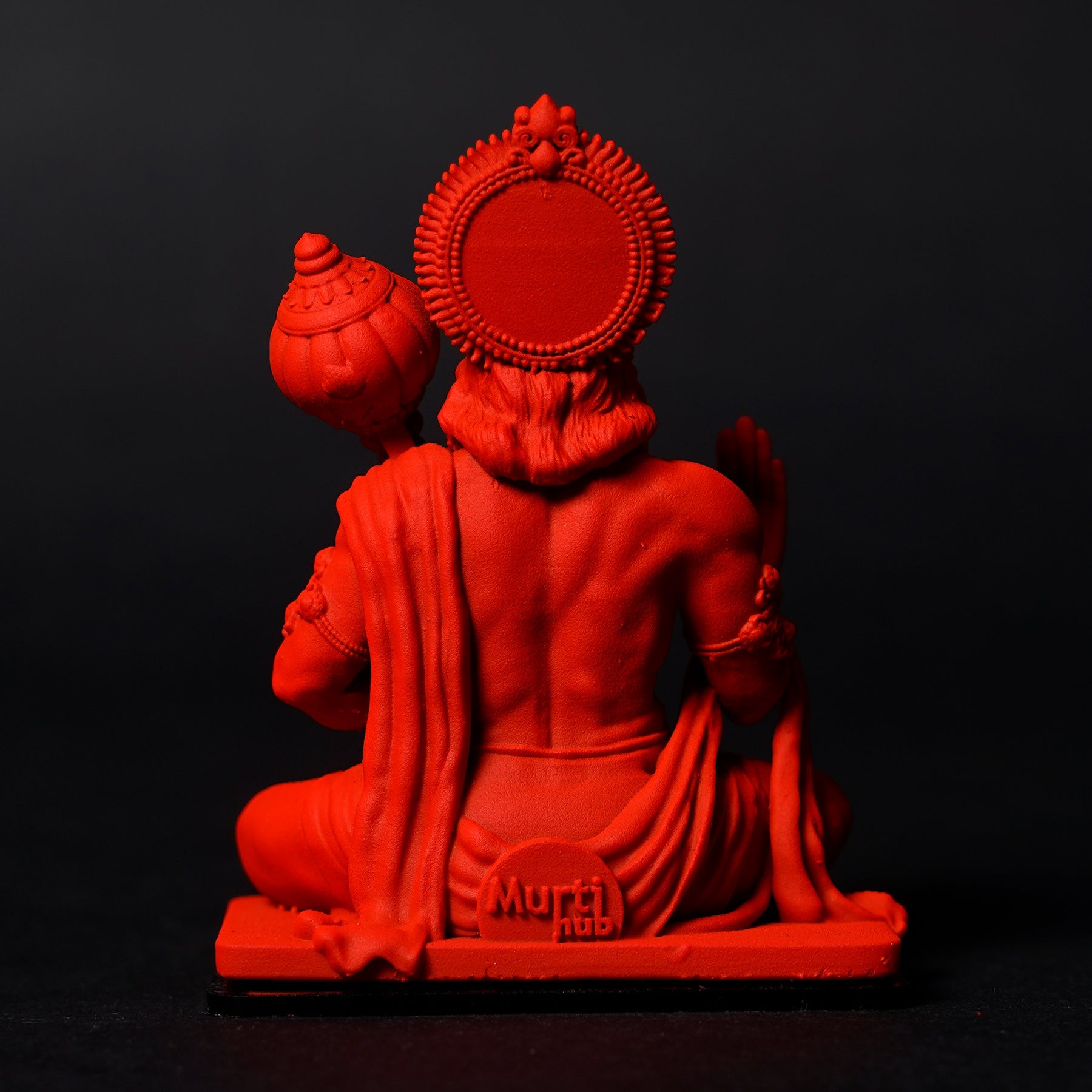 Lord Hanuman Ji — Seated Blessing Idol | Gold Finish | Car Dashboard