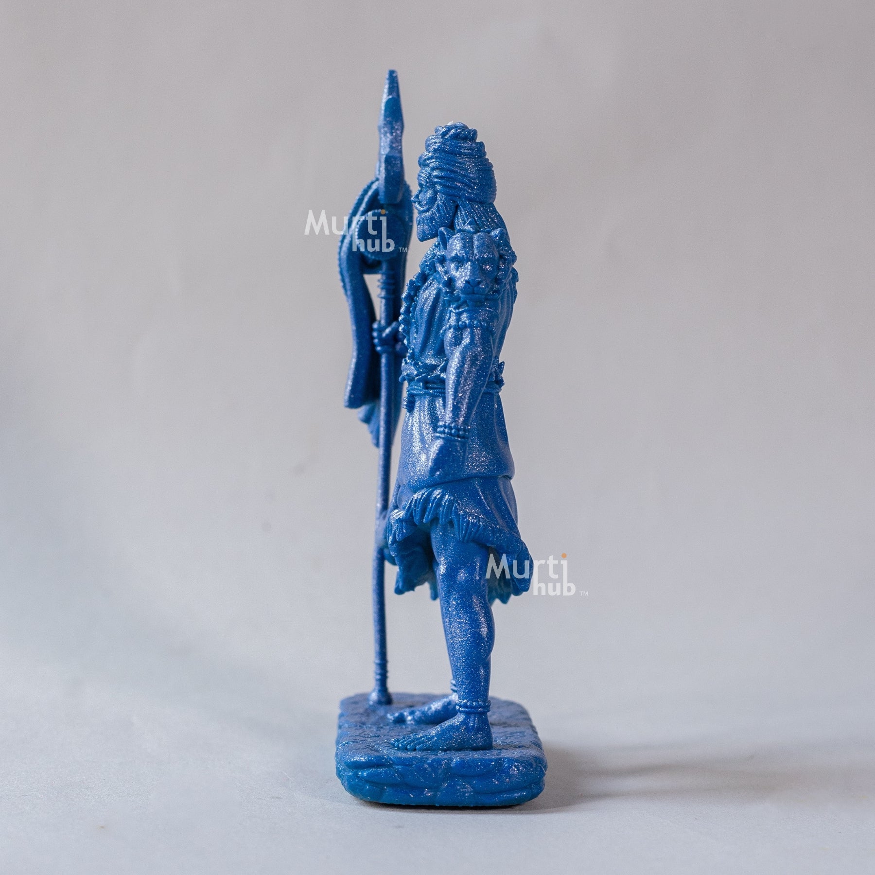 Shiva — The Protector | Standing Mahadev Idol for Car Dashboard | Gold Black