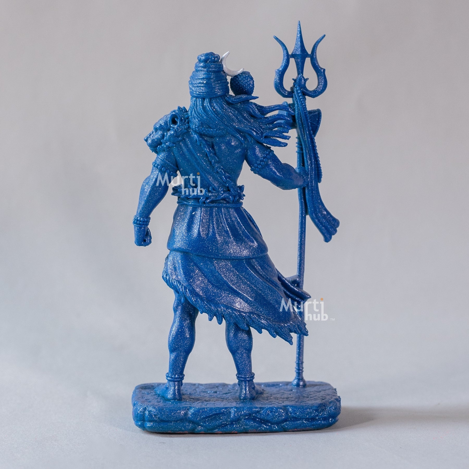 Shiva — The Protector | Standing Mahadev Idol for Car Dashboard | Gold Black