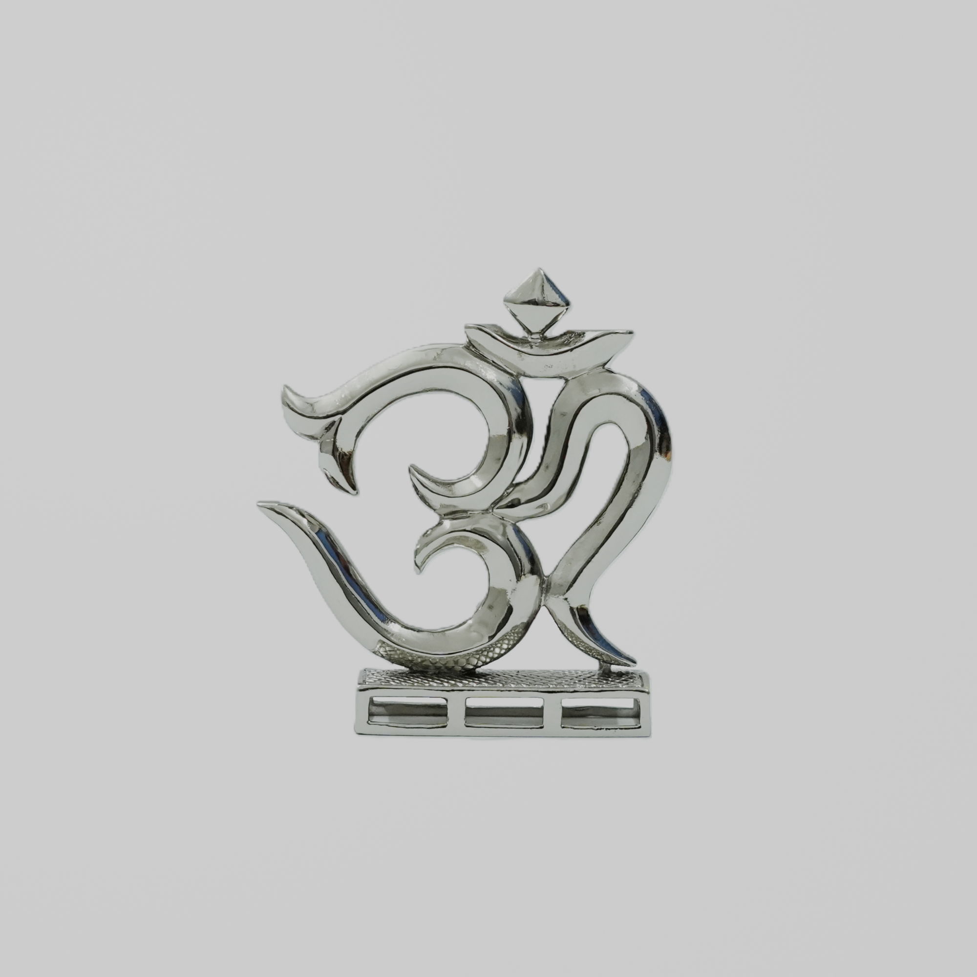 Divine Om Symbol Brass Idol | Sacred Aum Murti for Home, Office & Meditation (Energized)