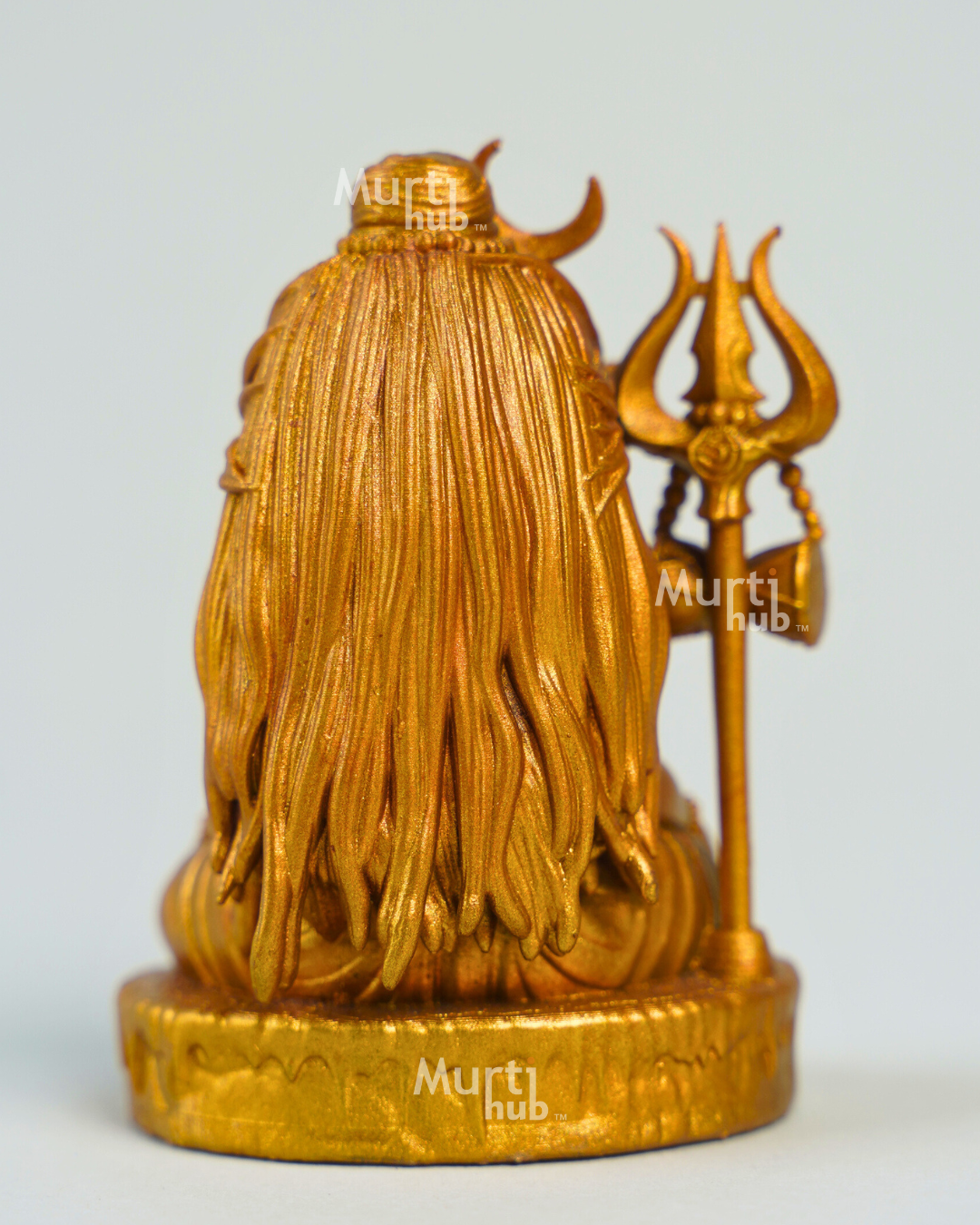Baal Shiva Idol — The Serene Meditator | Pure White Finish | Car Dashboard & Home