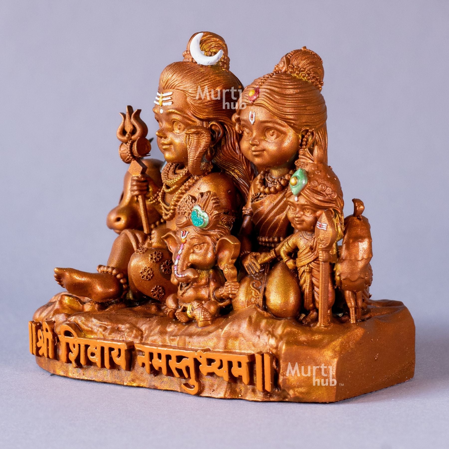 Shiv Parivar — Divine Harmony | Shiva, Parvati, Ganesha, Kartikeya & Nandi | Car Dashboard