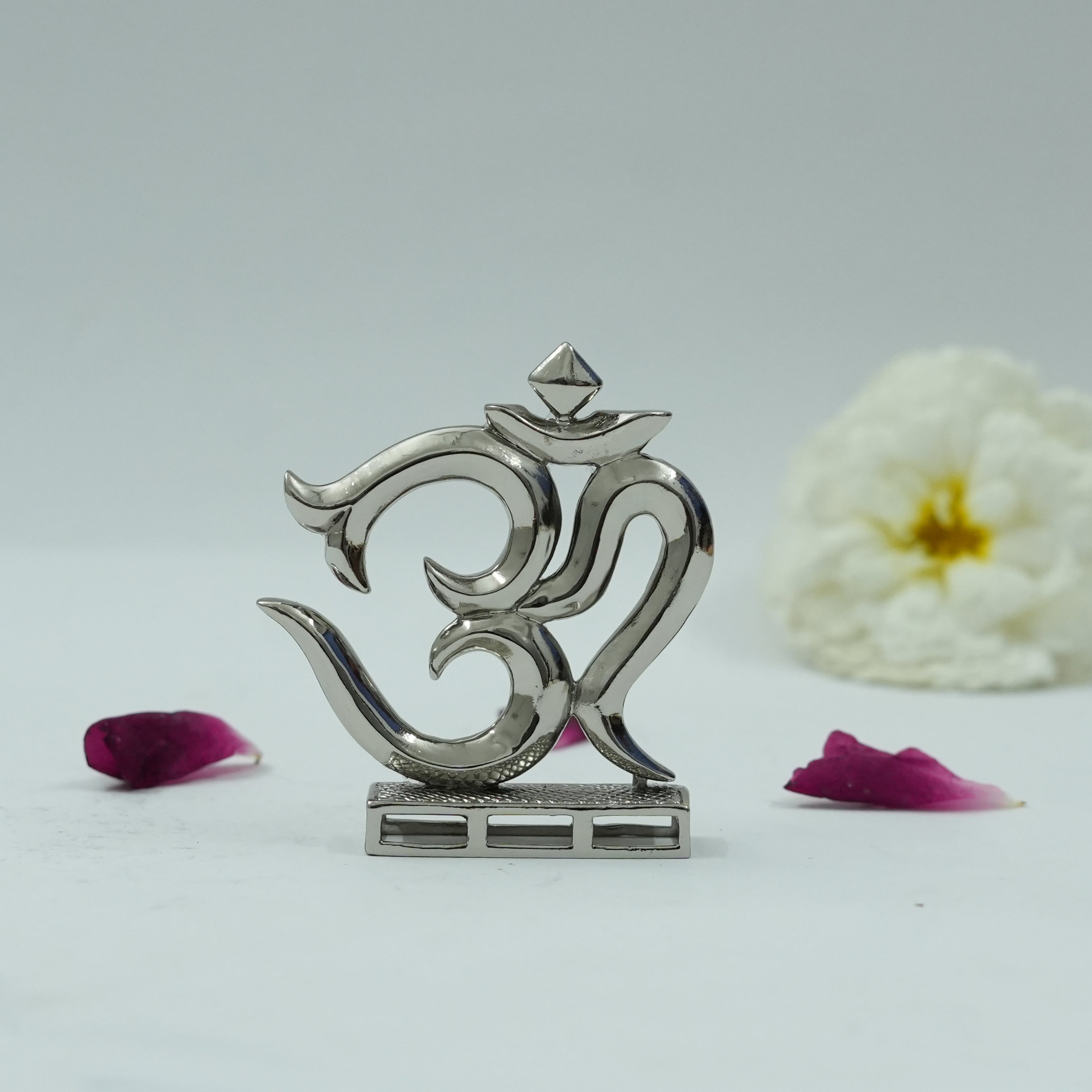 Divine Om Symbol Brass Idol | Sacred Aum Murti for Home, Office & Meditation (Energized)