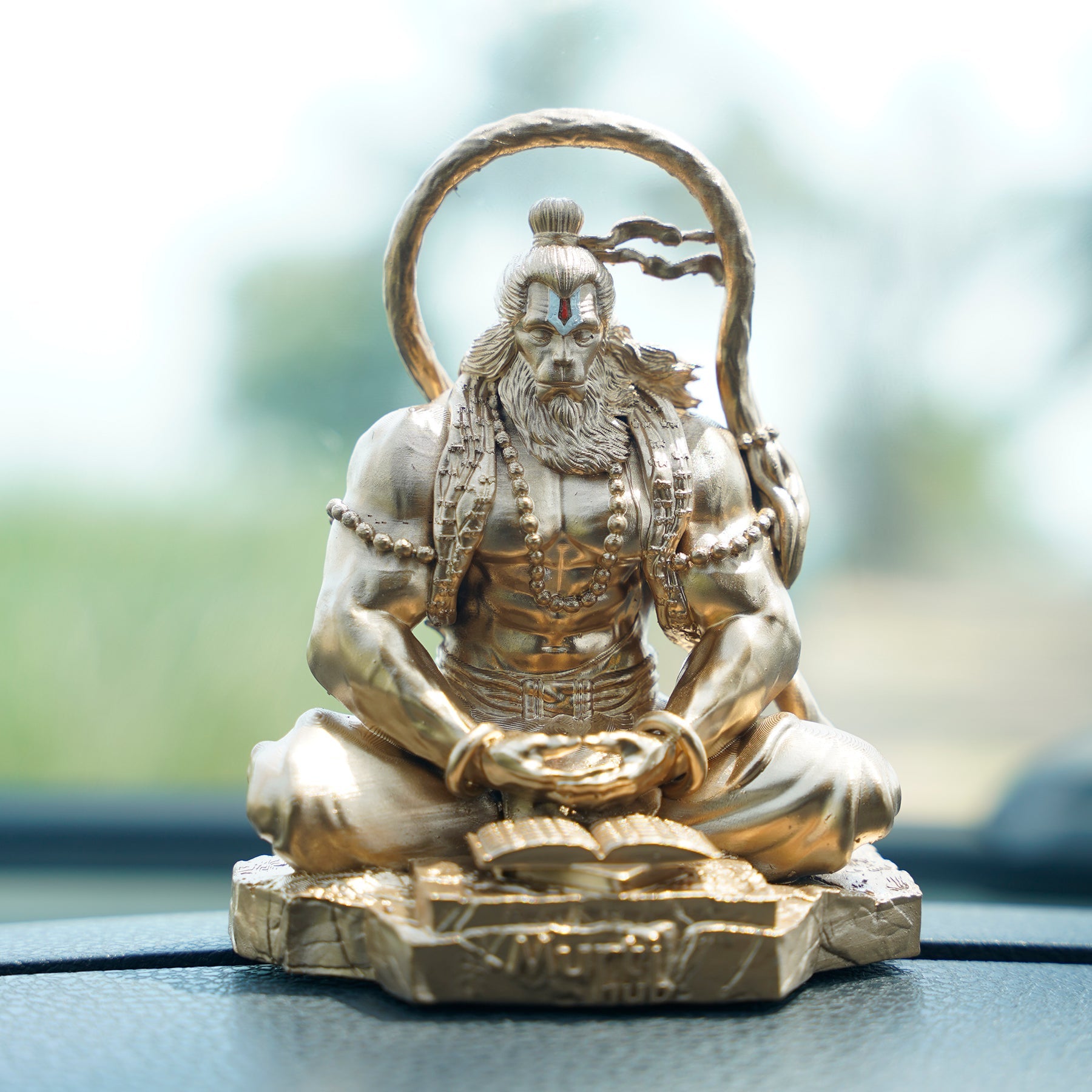 Pavan Sut Hanuman Ji — The Road Guardian | Seated Blessing Pose | Car Dashboard Idol