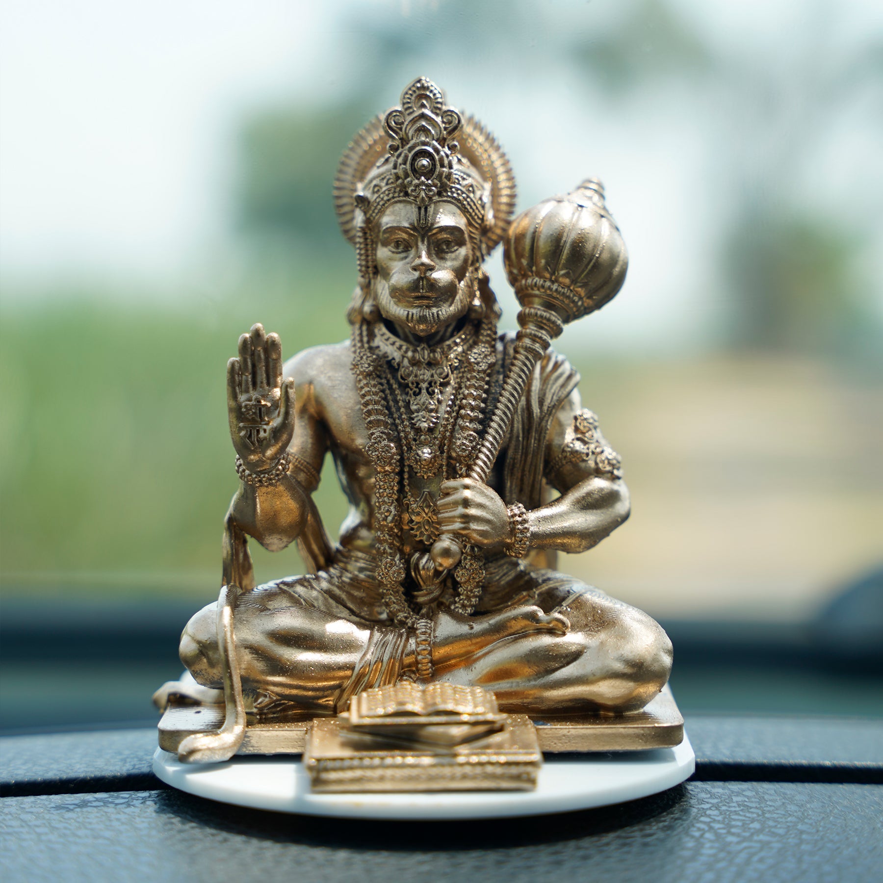 Lord Hanuman Ji – Seated Blessing Idol | Car Dashboard | Murtihub