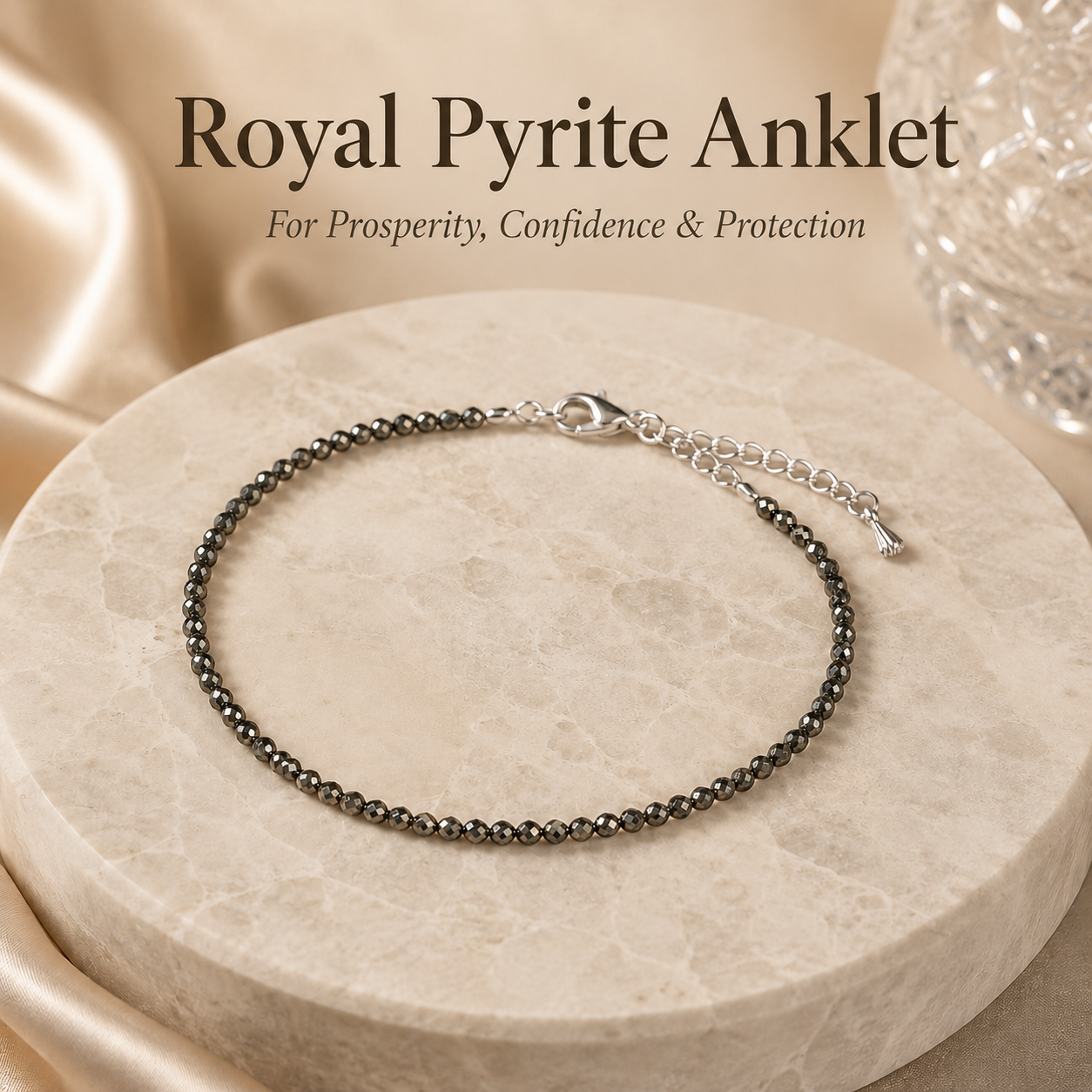 Royal Pyrite Anklet