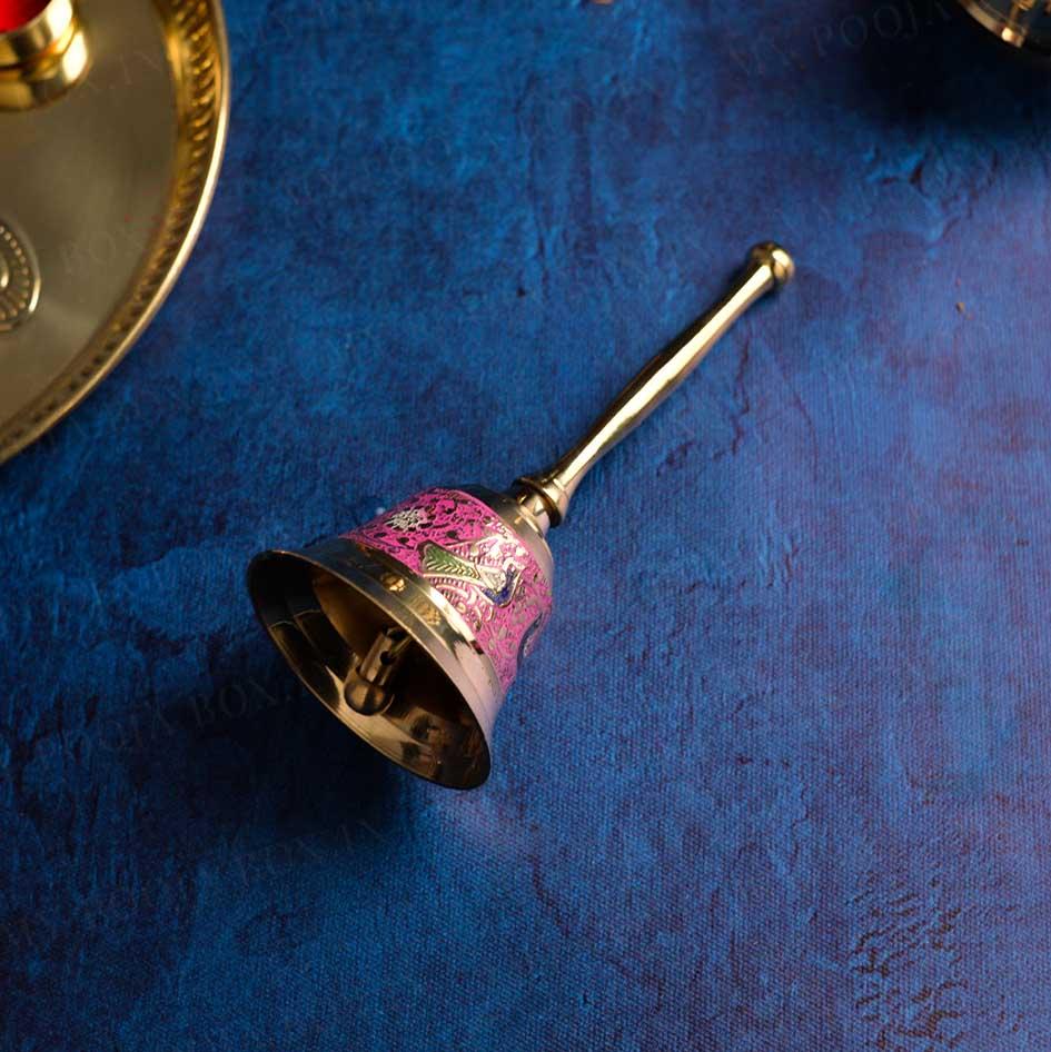 Handcrafted Brass Peacock Pooja Bell